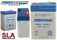 Power-Sonic 2 Pack – BATTERY 6V 6 VOLT SLA VRLA RECHARGEABLE 4, 4.5,5 AH