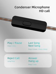 Kz Edx Pro Earphones Dynamic in Ear Monitor Hifi Wired Headphones Bass Stereo Ga