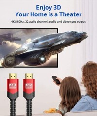 4K HDMI 2.0 Cable UHD HDTV Ultra HD 2160P 4Kx2K HDR 60Hz 18Gbps Dolby HDCP 2.2