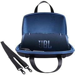 Hard Carrying Case Replacement for JBL Xtreme 3 / Black Case + Inside Blue