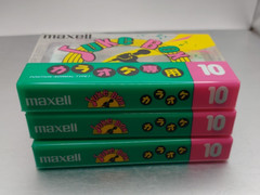 Lot Of 3 MAXELL JUKE BOX 10 TYPE I BLANK CASSETTE TAPES Brand new SEALED
