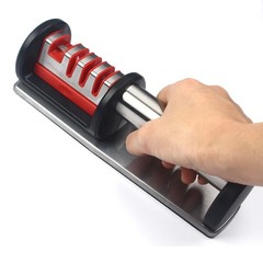 Multi functional handheld knife sharpener for household use fast 4-stage tungste