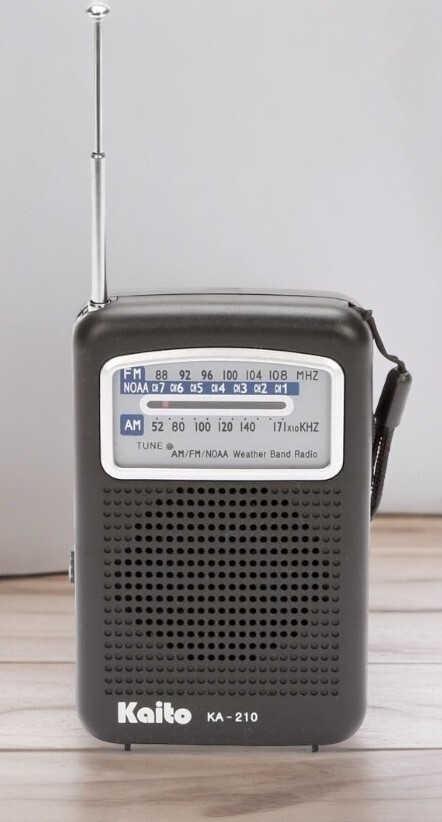 Kaito KA210 AM FM Portable Pocket Radio Receiver NOAA Weather Holiday Gift