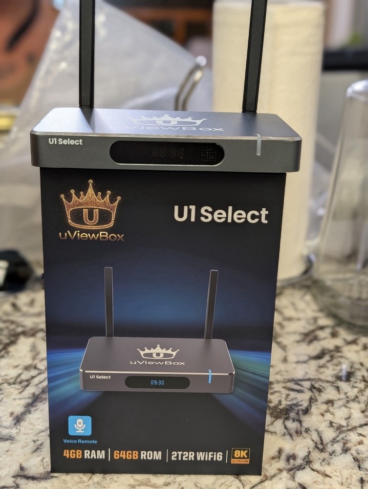 2026 uViewBox U1 Select – 64gb, 8K Android Cord Cutting King, Adult Password