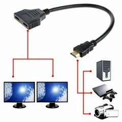 4K HDMI Splitter Adapter 1 Input 2 Output Male to Dual Female Converter