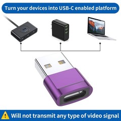 USB C Female to USB Male Adapter (4-Pack),Type C to USB A Charger Cable Adapt…