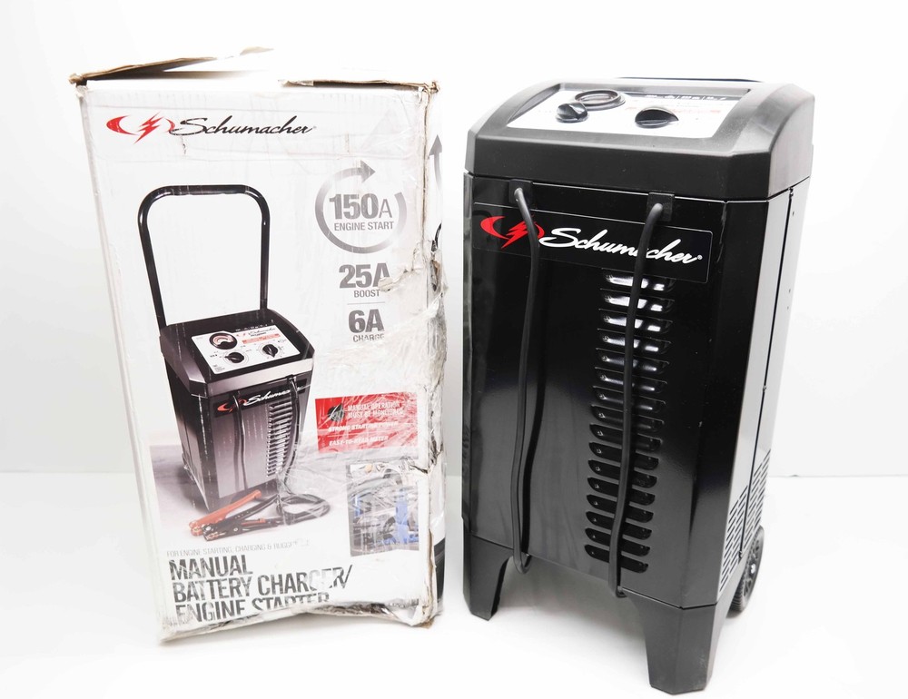 Schumacher SC1437 Electric Wheeled Manual 6A Car Battery Charger READ