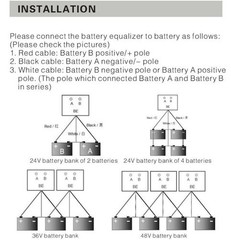 48V/24V Battery Equalizer Balancer Solar System Protection Battery Balancer