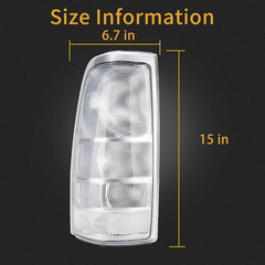 1999-2002 Silverado 1500 2500 3500 1999-2006 Sierra Tail Light–Compatible Replac