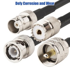 4 PCS 1.64ft BNC To UHF Cable PL259 SO239 Extension CB Radio Antenna LMR200