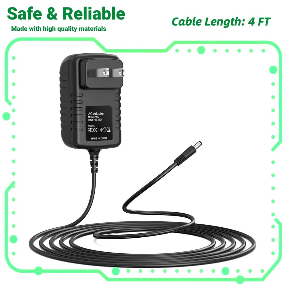 6V Circle Style Round Charger Power Fits for Ride On Toy Battery 6 Volts