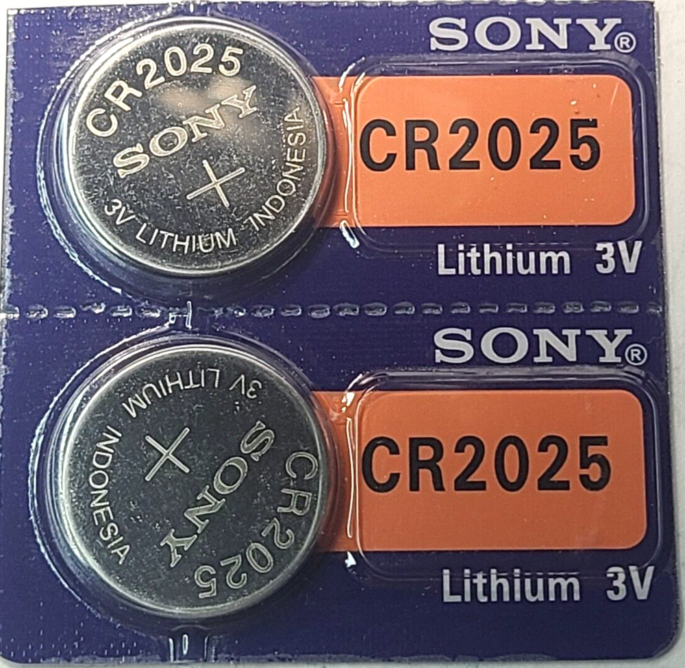 2PK CR2025 SONY MURATA 3V LITHIUM (GREAT EXP 2034) DL2025 ECR2025 FREE SHIP