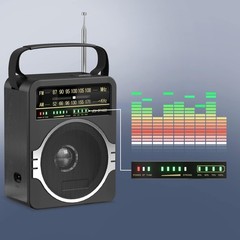 Lightweight AM FM Radio with 5W Loud Speaker & Bluetooth for Travel & Leisure
