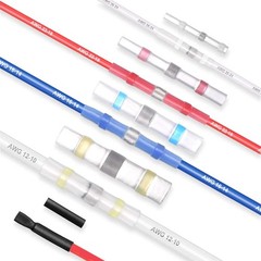 250pcs Waterproof Solder Seal Sleeve Heat Shrink Butt Wire Connectors Terminals
