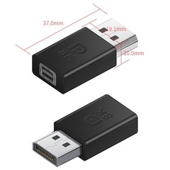 8K DP to Mini DP Adapter 2 Pack DisplayPort Male to Mini DP Female Straight