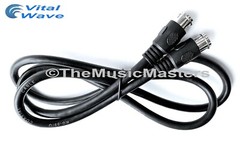 Black 3 ft “PUSH-ON” Coaxial Digital Video Cable TV Satellite Antenna Wire VWLTW