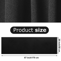 Fanfanwin 2 Pack Speaker Grill Cloth Black Fabric 67″ X 20″, black