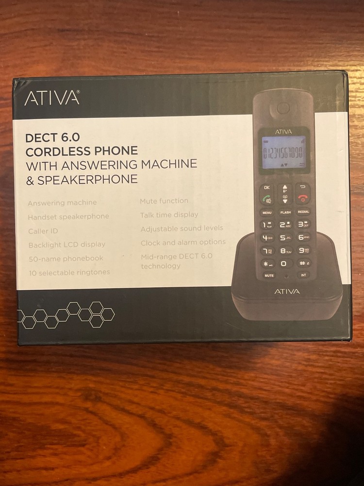 Ativa DECT 6.0 Cordless Phone System w/ Answering & Speakerphone 8022567