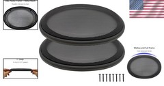New 6×9 Speaker Grill Covers 2Pcs Black ABS Metal Mesh Subwoofer Protection