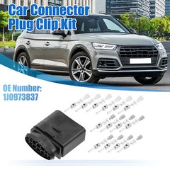 1 Set 1J0973837 14 Pin Headlight Male Plug Connector Fit for VW for Audi
