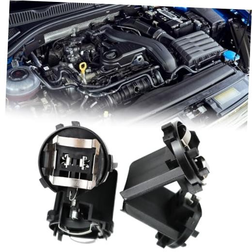 2PCs OE-Spec H7 Bulb Socket Retainer Holder Adapters & Headlight Bulb Socket