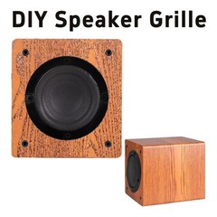 4PCS 3 Inch Speaker Grill Covers Black Metal Mesh Guard ABS Frame Car Stereo Woo