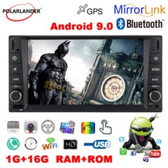 GPS Touch Screen 7″ WiFi Mirrorlink 2 Din Car Radio Stereo Android 9.0 Bluetooth