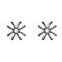 Kicker (2) 08GL710 Square 10 Inch 250mm Cast Grille Bundle