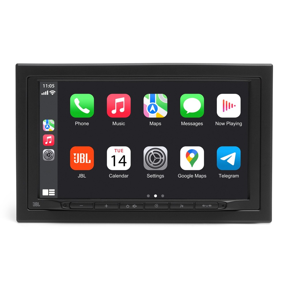 JBL Legend 700 7’’ Double-Din car stereo with built-in Wireless Apple CarPlay…