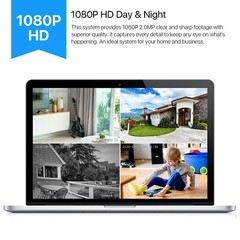 ZOSI 4Pack 2MP 1080p TVI Home Security Camera CCTV Outdoor 120ft IR Night Vision