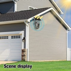 Solar Battery Powered Wireless WiFi Outdoor Pan/Tilt Home Security Camera System