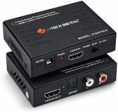 J-Tech Digital Premium Quality 4k HDMI to HDMI + Audio (SPDIF + RCA Stereo) A…