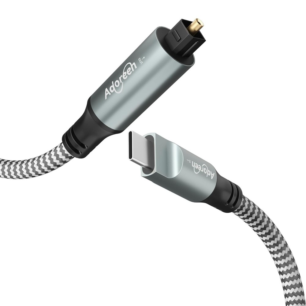 Unidirectional USB C to Toslink Digital Optical Audio Cable 10 Ft, USB 2.0 Male