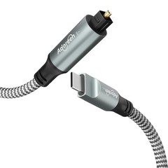 Unidirectional USB C to Toslink Digital Optical Audio Cable 10 Ft, USB 2.0 Male