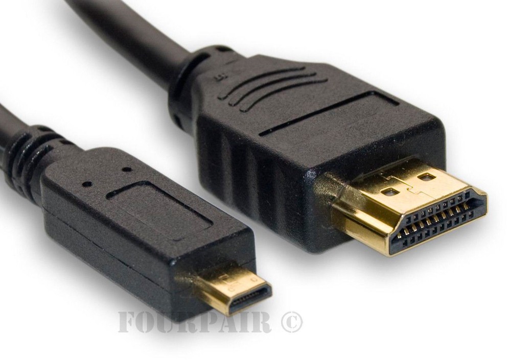 10ft High Speed Micro HDMI Cable Male Converter 4K GoPro HERO 9 8 7 6 5 4 Black