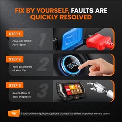 Automotive ABS SRS Engine Transmission Diagnostic OBD2 Scanner Code Reader Tool