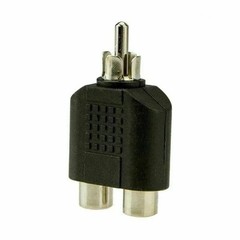 4x 1-Male to 2-Female Cable Adapter RCA Y Splitter AV Audio Video Plug Converter