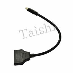 1X HDMI 1080P Male to 2 Female 1 In 2 Out Splitter Cable Adapter Converter New