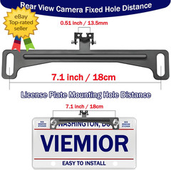 Universal Rear View Camera License Plate Bracket Backup Camera Mount Holder