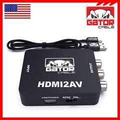 HDMI to RCA AV HD Converter Adapter Composite Cable CVBS 3-RCA Audio Video 1080P