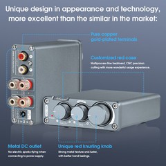 Mini 2.0 Channel Digital Amplifier Class D Stereo Desktop Audio Amp 100W+100W