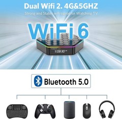 Android TV Box 12.0 4GB RAM 64GB ROM Allwinner H618 Smart Android Box Support…