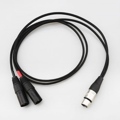 XLR 5-Pin Female to 2x 3-Pin Male Stereo or Dual-Elements Microphone Cable