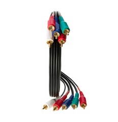 5 RCA Male to 5 RCA Male Audio Video Component Cable A/V TV DVD Multi-Pack – LOT