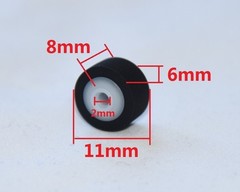 Left -source pinch roller for Nakamichi cassette decks based on Sankyo transport