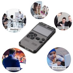 Rechargeable LCD Digital Audio Sound Voice Recorder Dictaphone MP3 Player