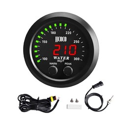 ZHSYMX Universal 52mm Water Temperature Gauge with Joint Pipe: None, Green