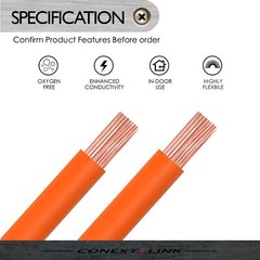 25 ft 12 GA Primary Wire Power Cable Turn On Cable Hook Up Remote Orange Copper