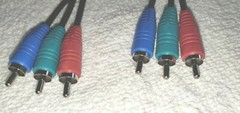 COMPONENT VIDEO CABLE 3 RCA 6 FT RGB HDTV DVD VCR NEW / FREE SHIP!