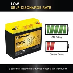 12V 21AH GEL DEEP CYCLE Battery replaces 12V 22AH